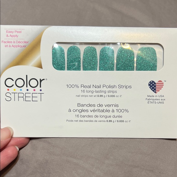 Color Street Other - Color Street Glittering Teal Press-On Nails